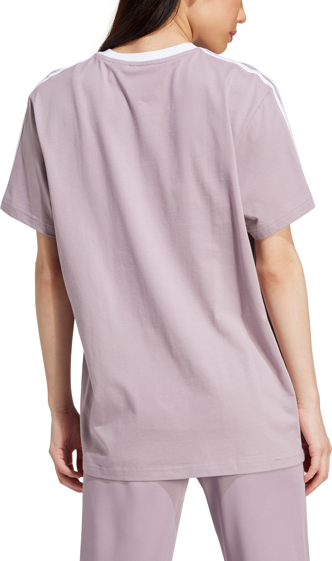 Tričko adidas Originals 3-Stripes Boyfriend T-Shirt Fialová | is1562, 1