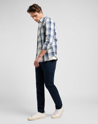 Nohavice Lee Slim Chino Pants 38x34 Navy | 112370609, 1