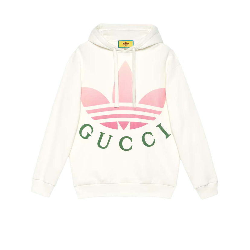 Mikina Gucci adidas xJersey Hooded Sweatshirt White Biela | 717427 XJE2C 9258