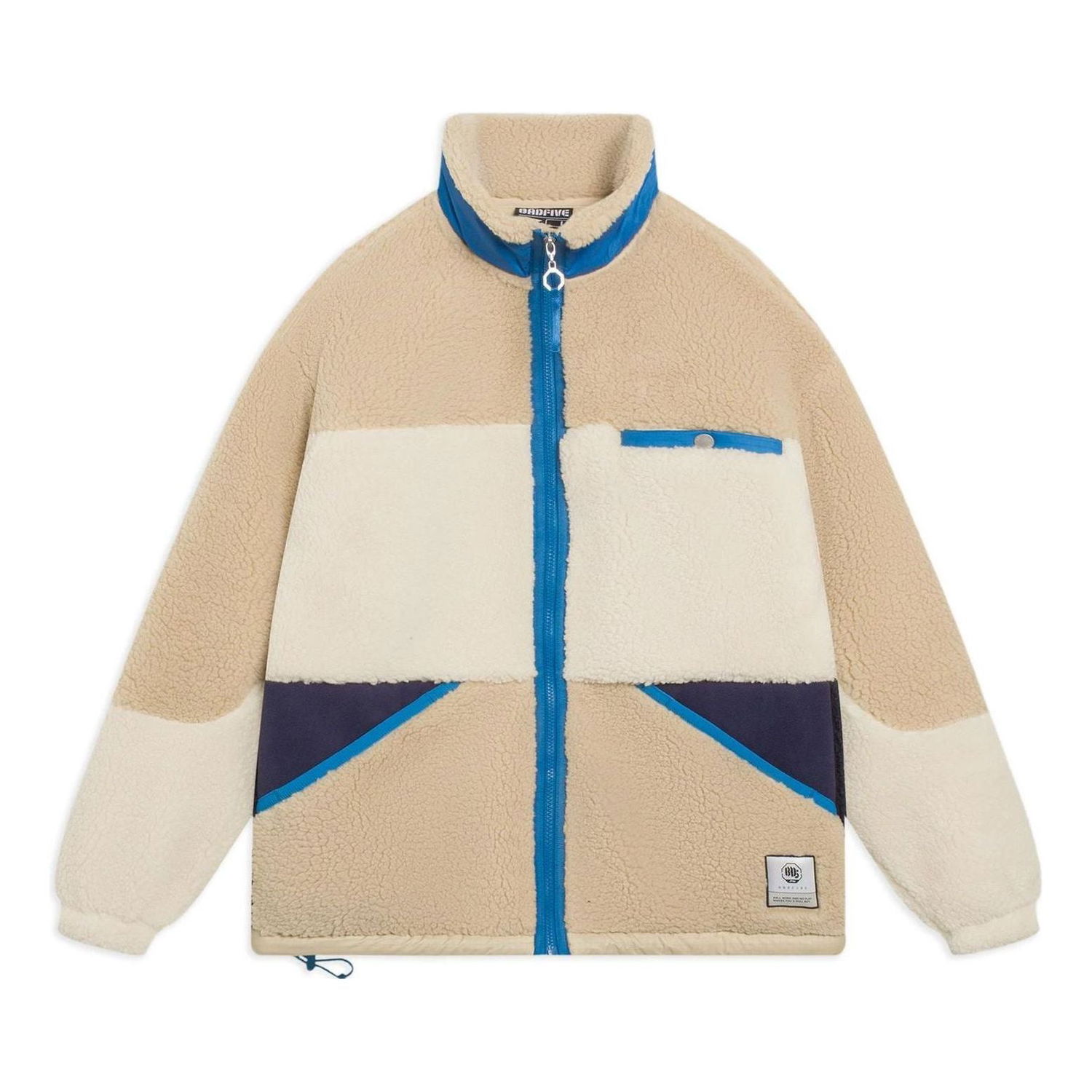 Mikina Li-Ning BadFive Graphic Color Block Polar Fleece Jacket Béžová | AFDSA71-1, 0