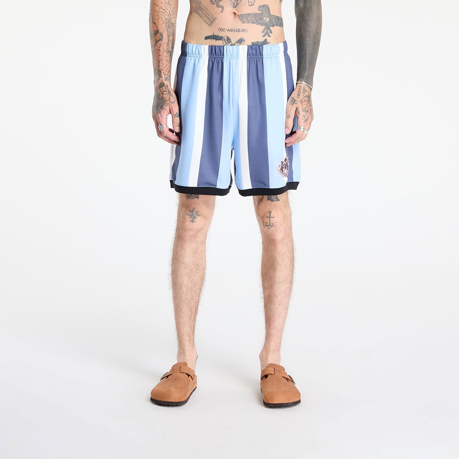 Šortky Pleasures PLEASURES Jpfc Sport Shorts Modrá | P25JC013-BLUE, 0