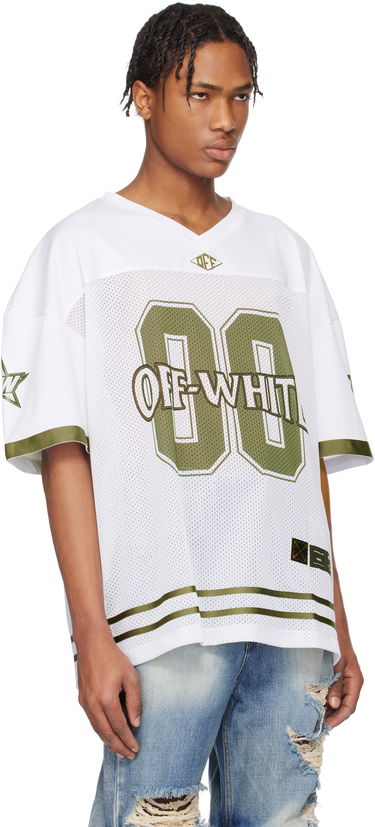 Dres Off-White Off-White Mesh Football Jersey Biela | OMAD003S25JER0020156, 1