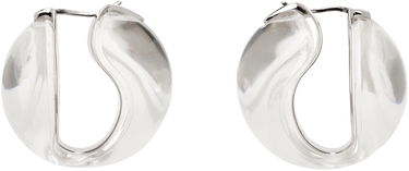 Náušnice Coperni Coperni Silver & Transparent Logo Hoop Earrings Metalická | COPBI04J1007, 0