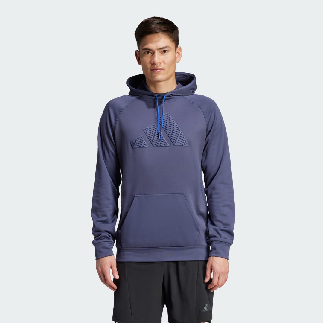 Mikina adidas Performance Game and Go Training Hoodie Modrá | IX9034, 0