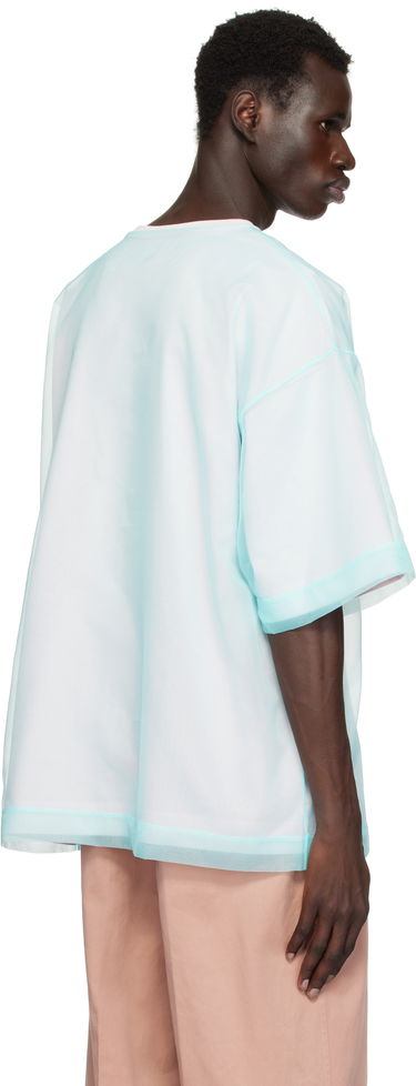 Tričko Dries Van Noten Dries Van Noten Layered Organza T-Shirt Modrá | 251-021120-1603, 2