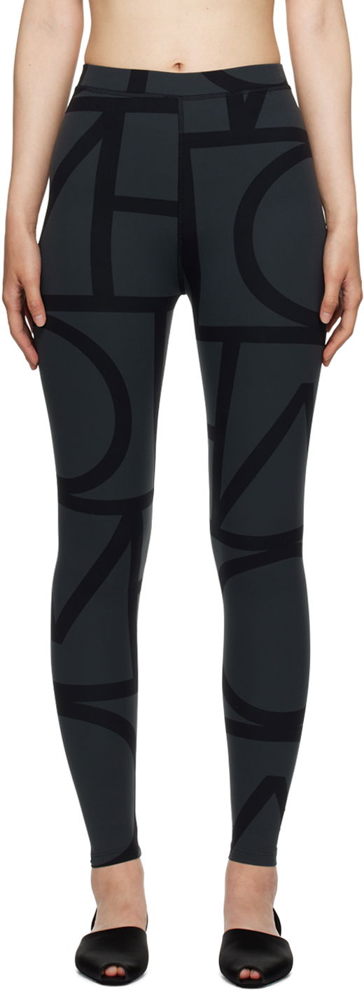 Legíny TOTEME TOTEME Women's Monogram Print Leggings Čierna | 213-248-777, 0