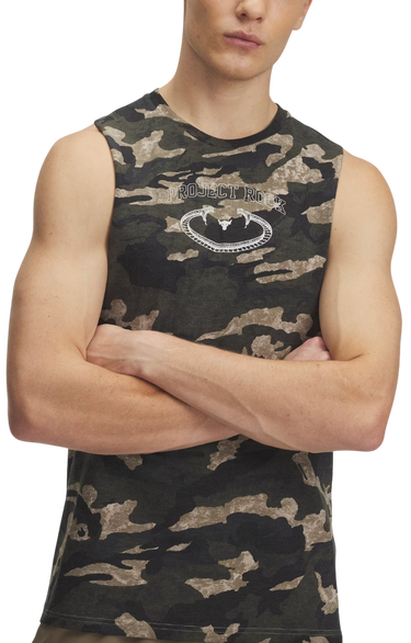 Tielko Under Armour Project Rock Camo Tank Top Zelené | 1389978-299, 0