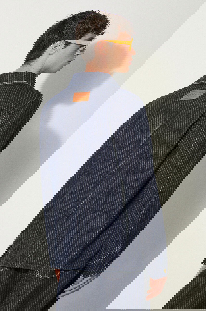 Bunda KENZO Ticking Stripe Relaxed Chore Čierna | FE65DV1126F1-DM, 1