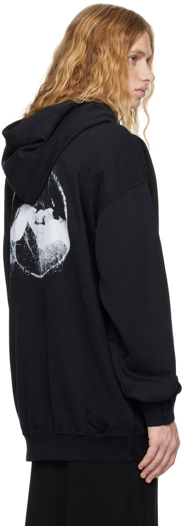 Mikina Ann Demeulemeester Ann Demeulemeester Ollie Printed Comfort Hoodie Čierna | 2402-M-JSW01-37-FA185-099, 2