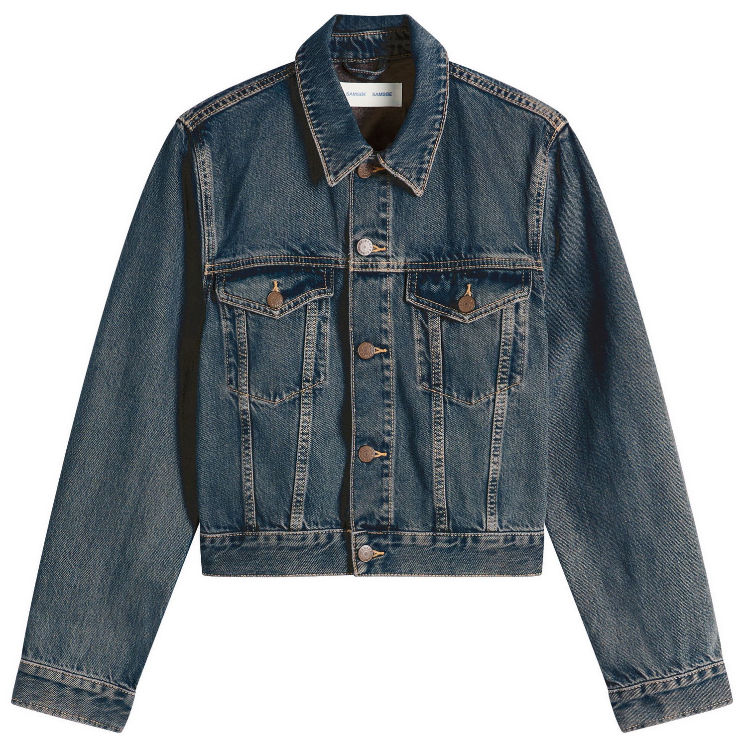 Bunda Samsoe Samsoe Sabeth Denim Jacket Modrá | F25300108-CLR002308, 1