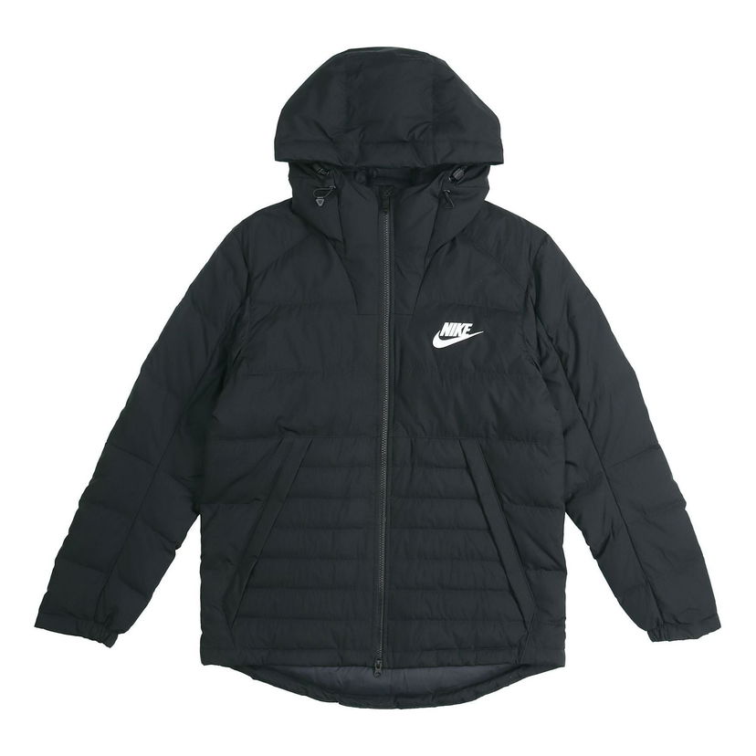 Prešívaná bunda Nike Hooded Down Jacket Čierna | AJ7947-010
