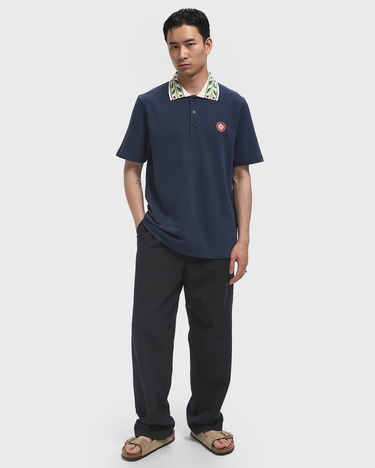 Polo tričko Casablanca Laurel Pique Polo Shirt Navy | MPF25-JTP-243-02, 1