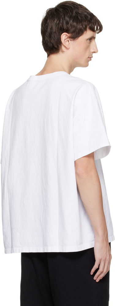 Tričko LES TIEN Lightweight Binded Neck Oversized T-shirt Biela | HV-2092, 2