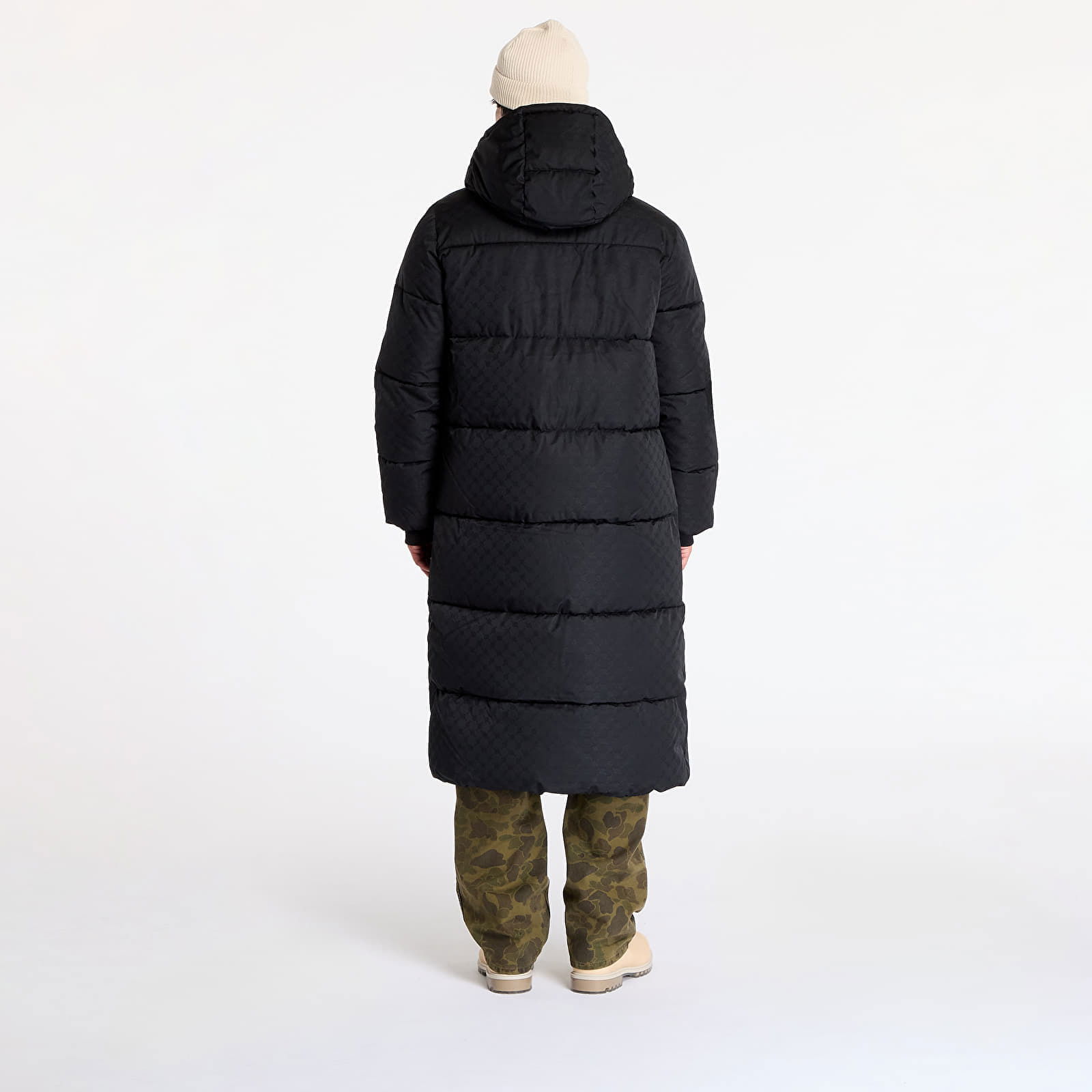 Monogram Puffer Coat Black