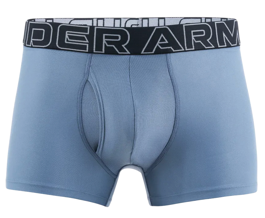 Boxerky Under Armour Performance Tech Printed Boxer Briefs 3-Pack 3-inch Modrá | 1383883-400, 1