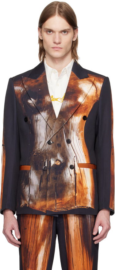 Bunda KidSuper KidSuper Mannequin Figure Double-Breasted Blazer Čierna | SS25-SUT-10, 0