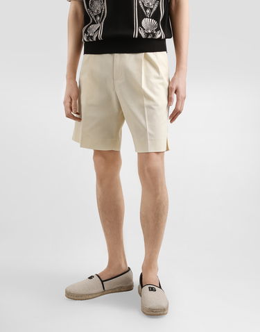 Šortky Dolce & Gabbana Dolce & Gabbana Gabardine Bermuda Shorts Béžová | GW0MAZFU6ZEW3796, 3