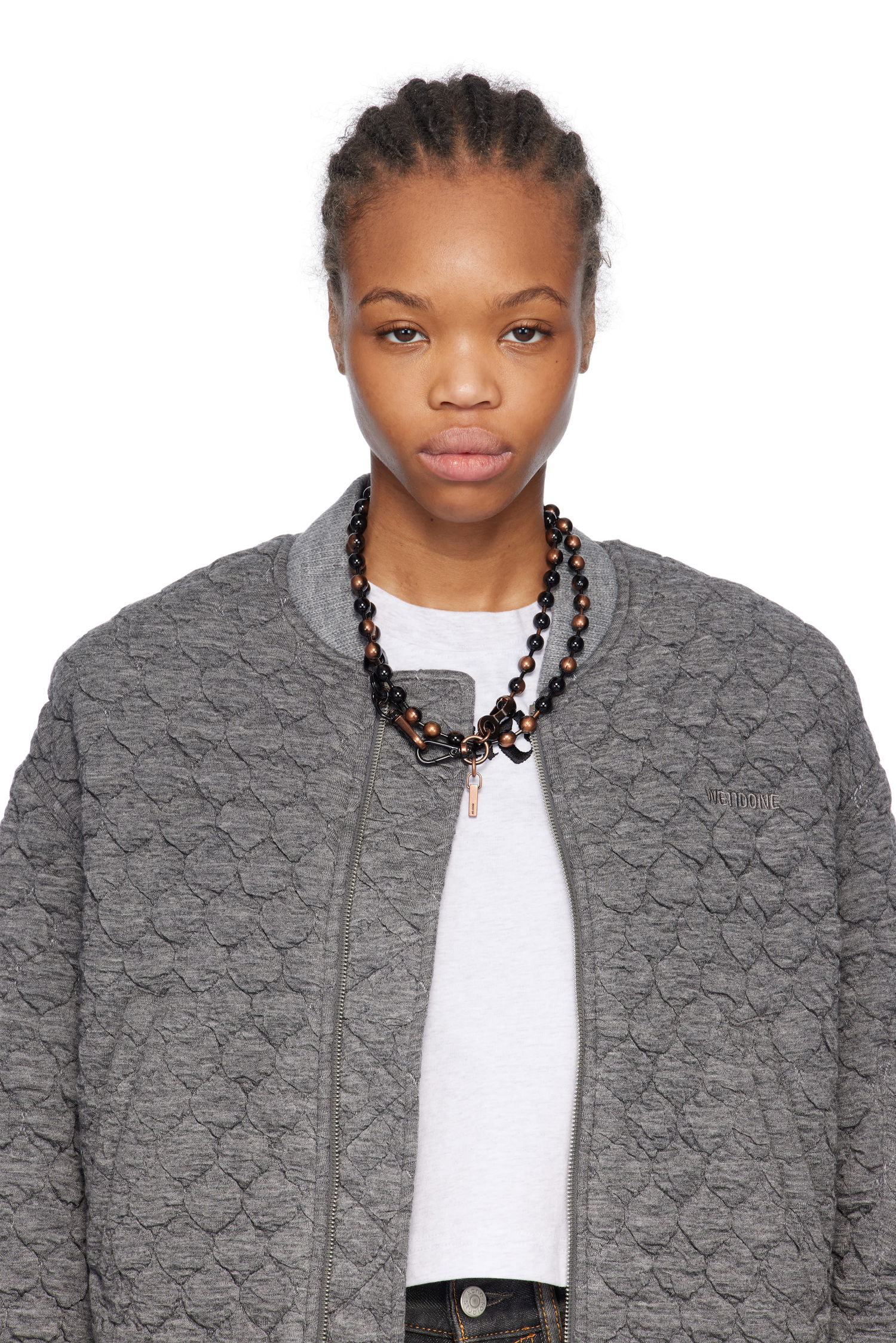 Náhrdelník We11done We11done Ball Chain Necklace Čierna | WD-AJ0-25-588-U-BK, 1