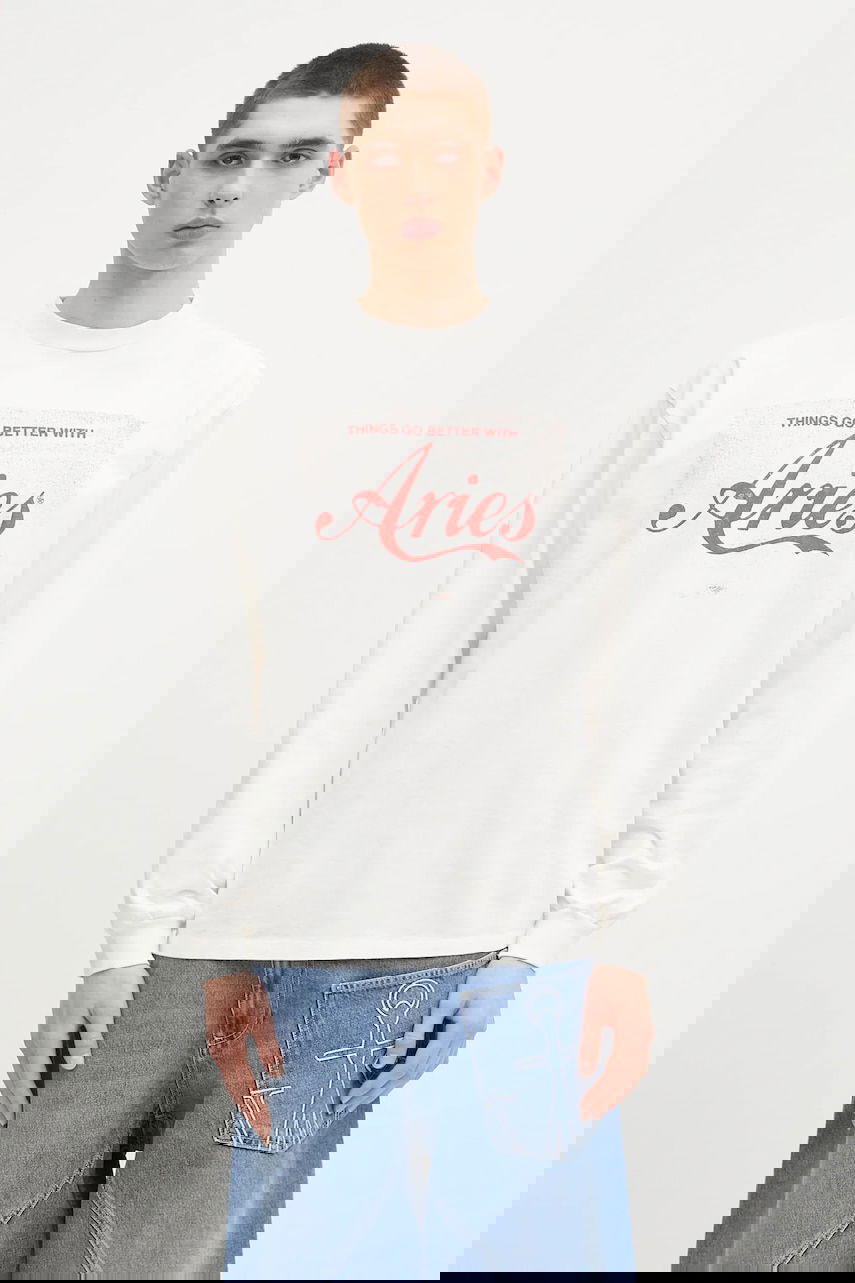 Tričko Aries Aries Faded Cola LS Tee Long Sleeve T-Shirt Biela | AR6265203, 0