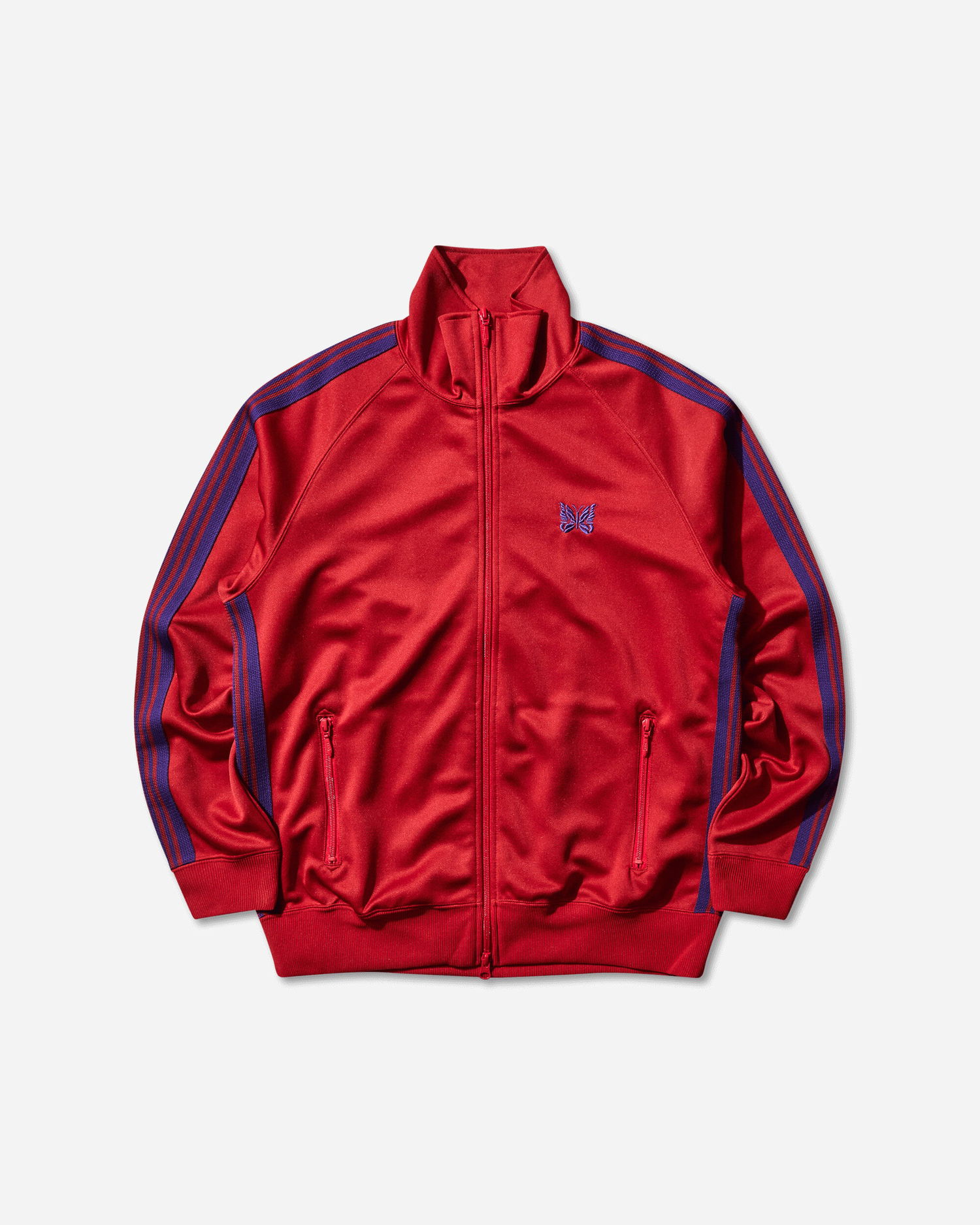 Bunda Needles Poly Smooth Track Jacket Červená | RW314 RED, 1