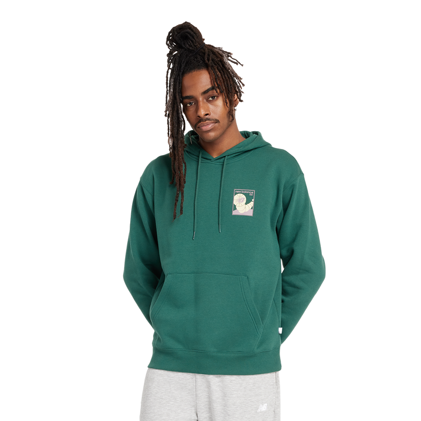 Mikina New Balance Relaxed 550 Hoodie Zelené | MT43579-NWG