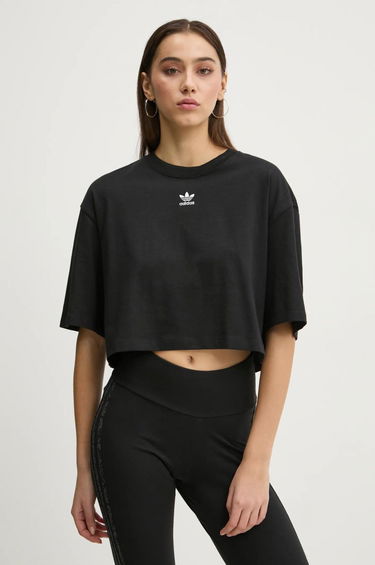 Crop Top adidas Originals Essentials Cropped T-Shirt Čierna | IW5706, 0