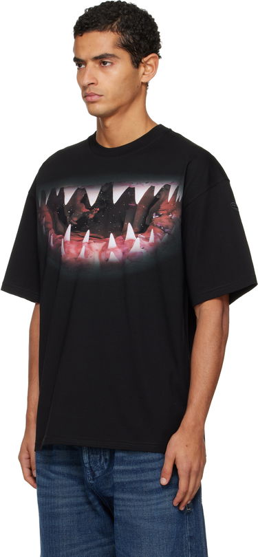 Tričko Diesel Shark Jaw Print T-Shirt Čierna | A19617-0PLAT-9XX, 3