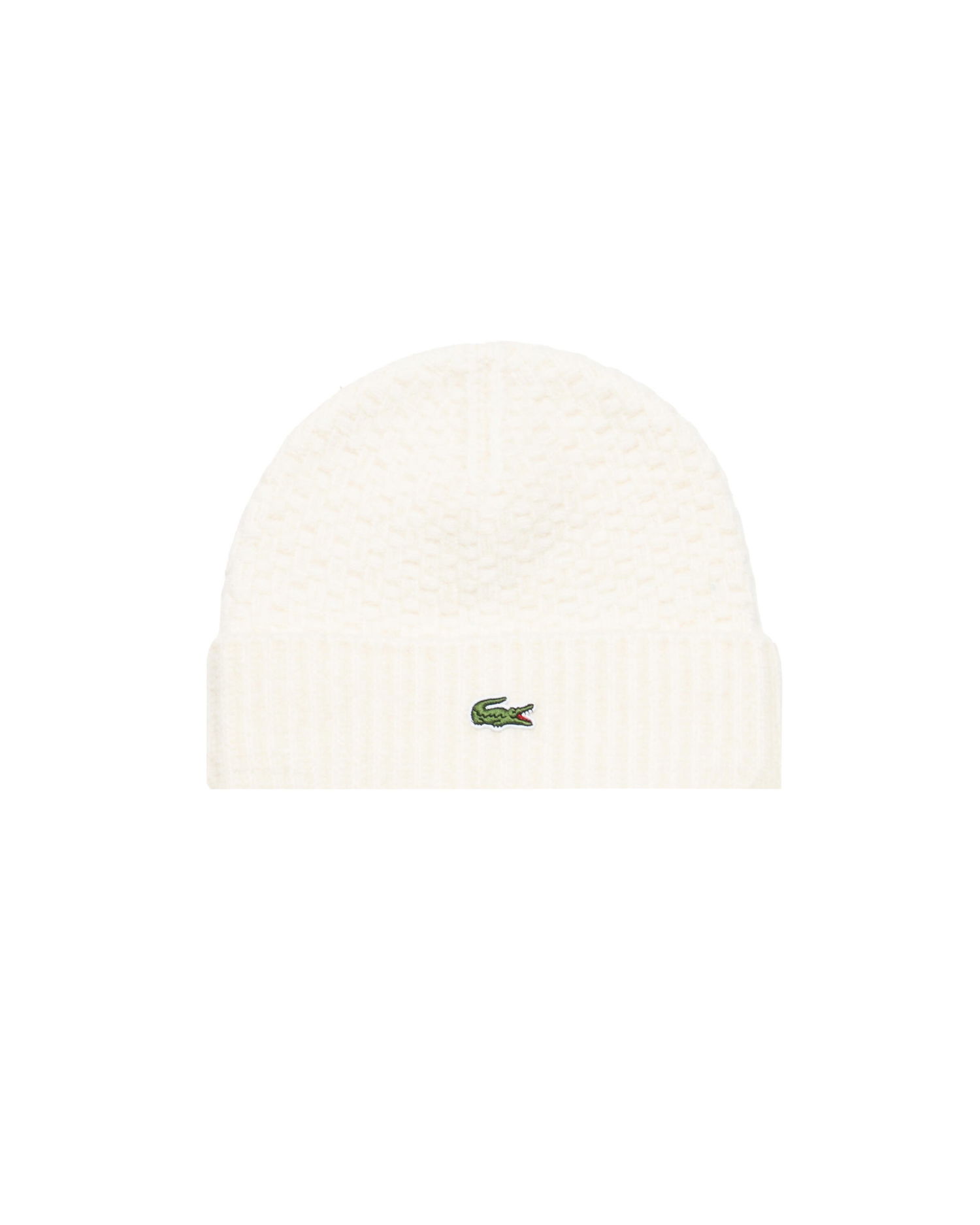 Kulicha Lacoste Textured Knit Beanie Biela | RB8203-XFJ, 0