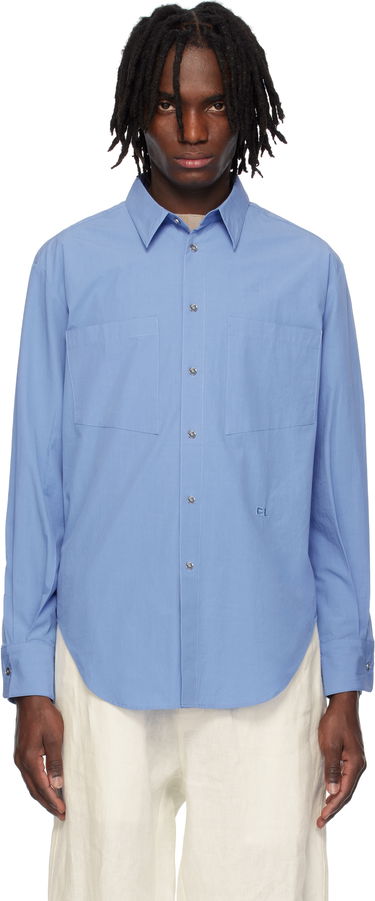 Košeľa Eckhaus Latta Eckhaus Latta Notebook Shirt Modrá | 1216-EL-PS25-FB - FRENCH BLUE, 0