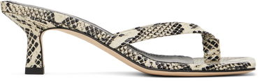 Doplnky Aeyde Aeyde Wilma Leather Toe-Post Heeled Sandals Béžová | A11-HS-LESS55CI72-SS25-100-043, 0