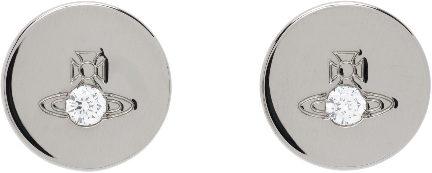 Náušnice Vivienne Westwood Lewis Orb Crystal Stud Earrings Metalická | 6201037A-02S104-, 0