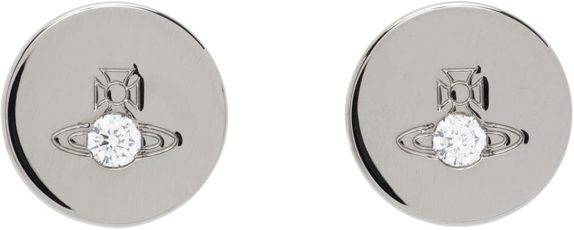 Náušnice Vivienne Westwood Lewis Orb Crystal Stud Earrings Metalická | 6201037A-02S104-