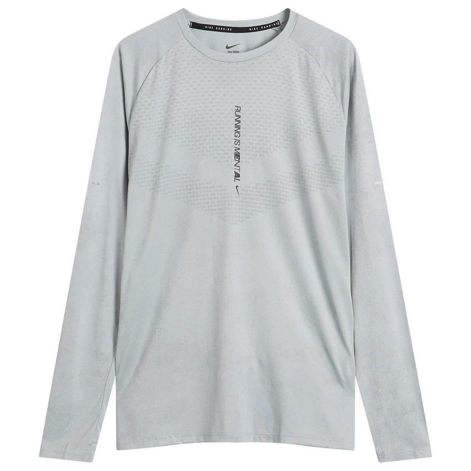 Tričko Nike Stride Long Sleeve Running Top Šedá | IM7836-077, 1