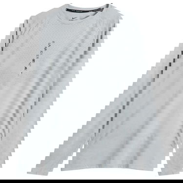 Tričko Nike Stride Long Sleeve Running Top Šedá | IM7836-077, 1