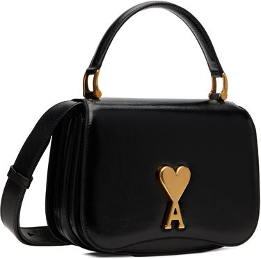 Kabelka AMI AMI Paris Leather Top Handle Bag Čierna | ULL007.AL0051, 1