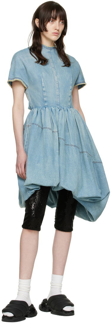 Šaty We11done Denim Mini Dress Modrá | WD-DO1-22-352-W-BL, 3