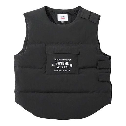 Vesta Supreme Supreme x WTAPS Tactical Down Vest Čierna | SUP-FW21-342