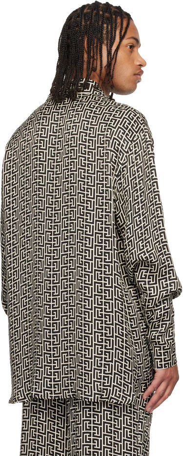 Košeľa Balmain Monogrammed Flowing Shirt Rôznofarebný | FH1HS485VI36, 2
