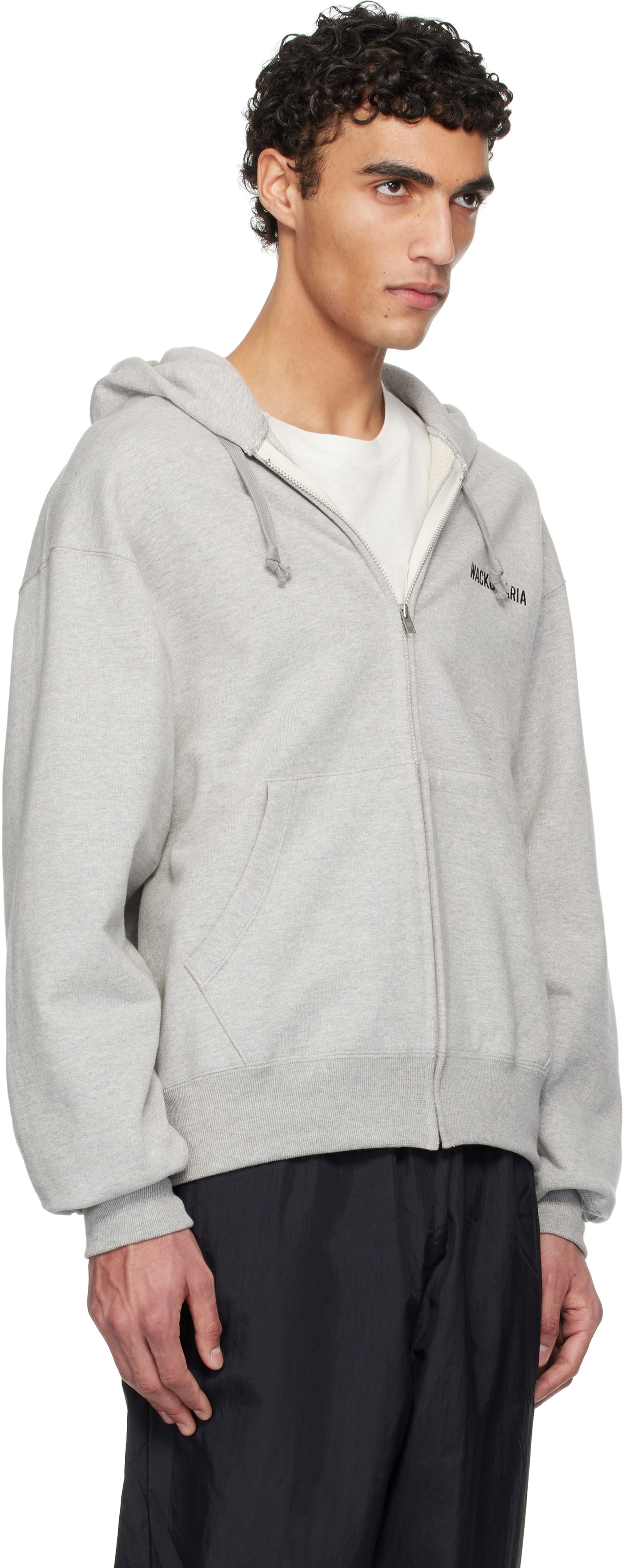 Mikina WACKO MARIA WACKO MARIA Heavy Weight Full Zip Hoodie Šedá | 25SSE-WMC-SS01, 1
