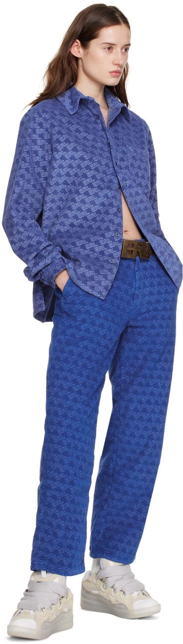 Nohavice ERL Padded Trousers Modrá | ERL05P001, 3