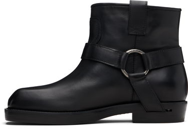 Tenisky a topánky Balmain Balmain Calfskin Leather Biker Ankle Boots Čierna | FM1TE365LVIT, 2