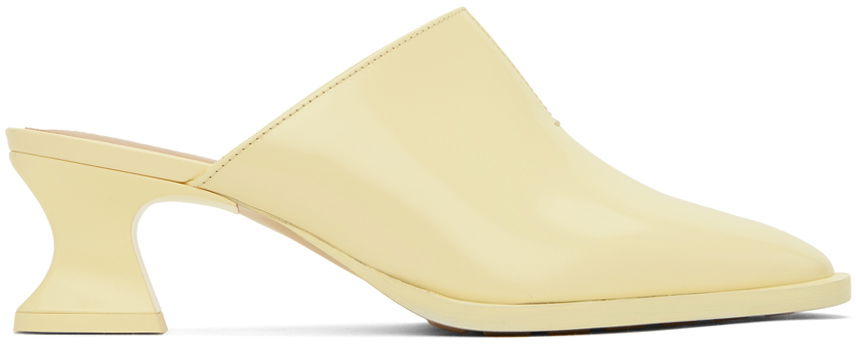 Tenisky a topánky Bottega Veneta Cha-Cha Sculpted Heel Mules Žltá | 787035 V4BO0, 0