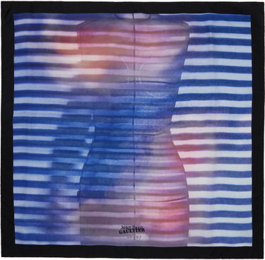 Šál Jean Paul Gaultier Jean Paul Gaultier 'The Air' Silk Scarf Modrá | 25/03-U-AC023-W027-565034, 0