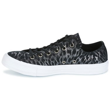 Tenisky a topánky Converse CHUCK TAYLOR ALL STAR SHIMMER SUEDE OX BLACK/BLACK/WHITE Čierna | 558000C, 3
