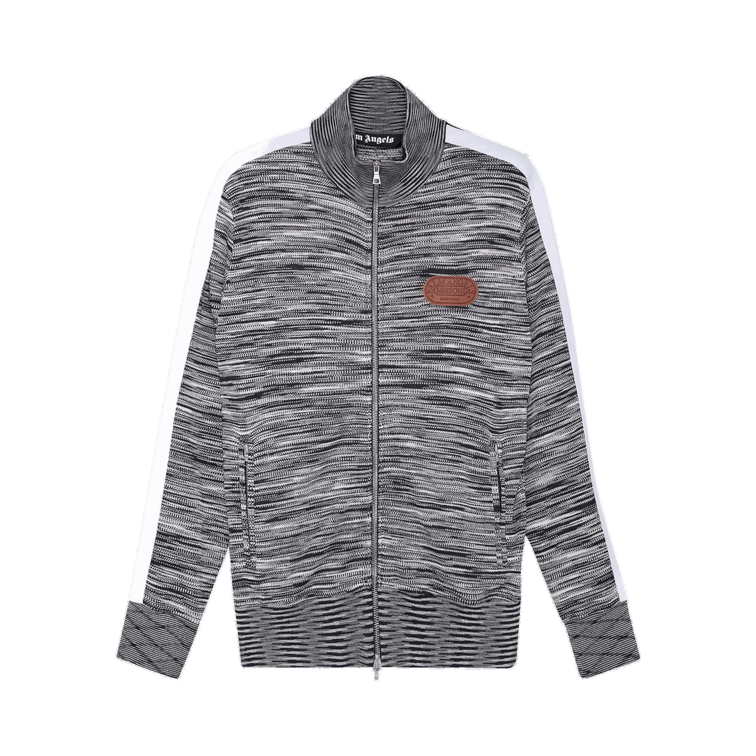 Bunda Palm Angels x Missoni Knitted Track Jacket Šedá | PMHA028F21KNI0010860, 0