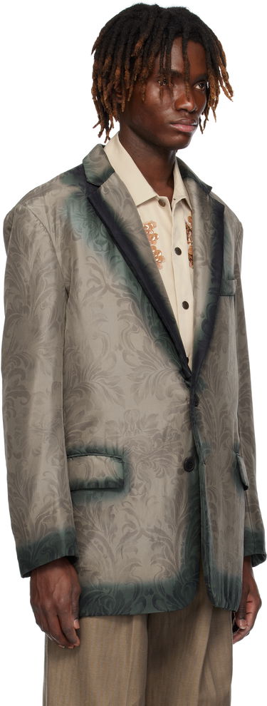 Bunda Dries Van Noten Dries Van Noten Sateen Blazer Zelené | 251-020411-1199, 1