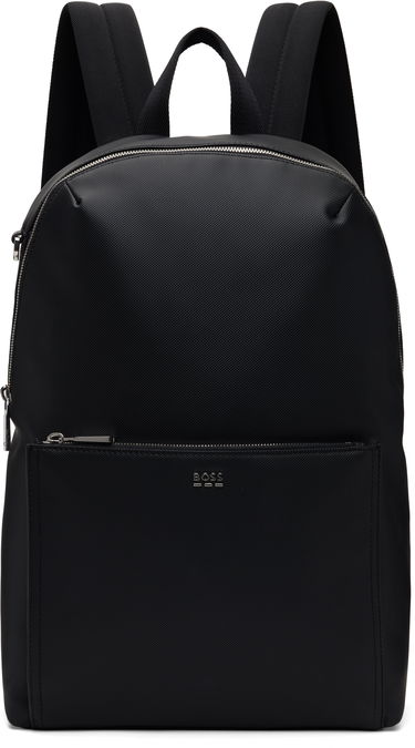 Batoh BOSS BOSS Grained Faux-Leather Backpack Čierna | 50536103, 0