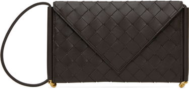 Taška cez rameno Bottega Veneta Woven Leather Phone Crossbody Bag Hnedá | 805975 V4R42, 0