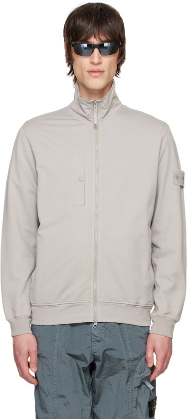 Sveter Stone Island Stone Island Stretch Zip-Up Jacket Šedá | K1S15 6100012 S00F3, 0