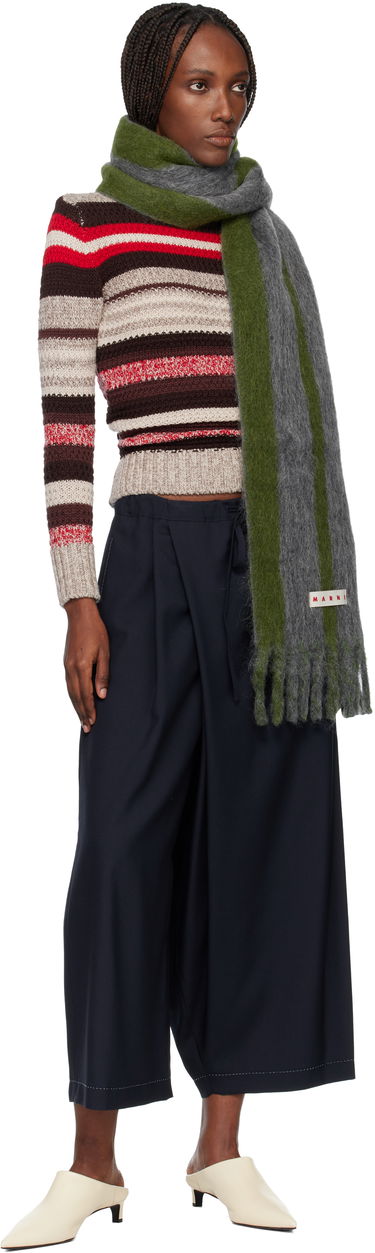 Šál Marni Striped Alpaca Scarf Rôznofarebný | SCMC0138Y0 UAW054, 2